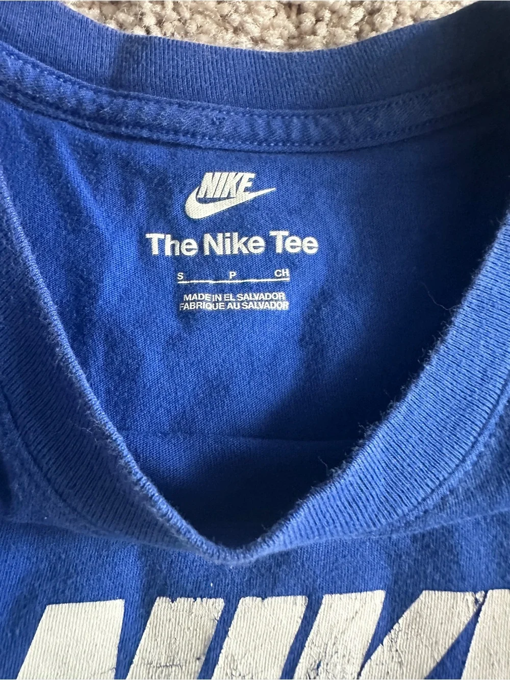 Nike Short Sleeve Air Logo Tees - Navy & Royal Blue